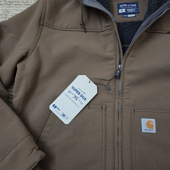 Carhartt Men's Super Dux Sherpa Lined Rain And Wind Defender Active Jacket - Picture 2 of 15